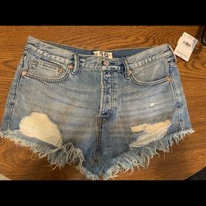 Never work free people shorts
